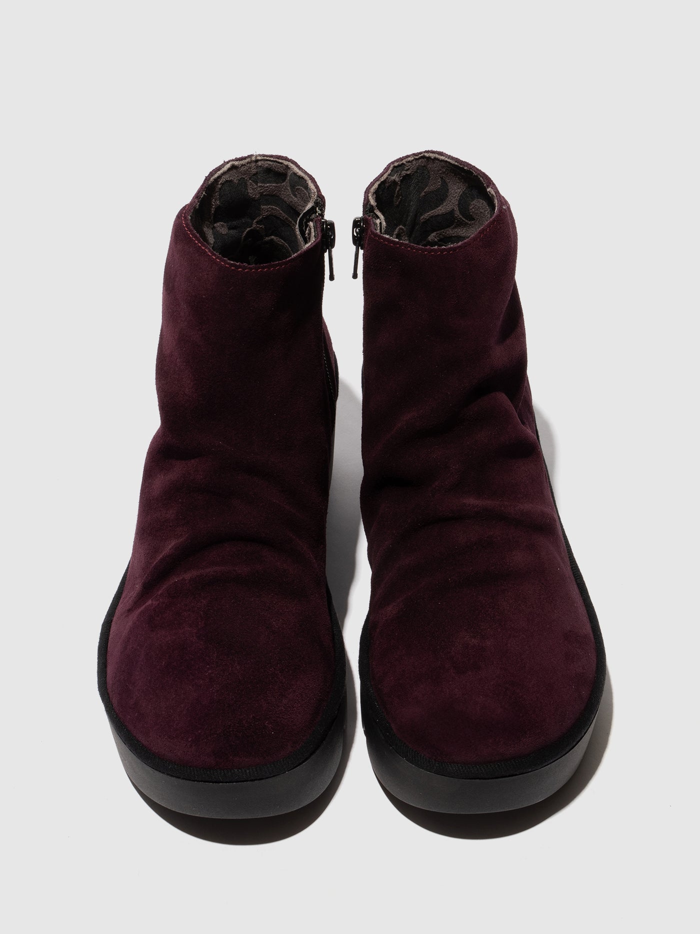 Zip Up Ankle Boots TULP592FLY PURPLE