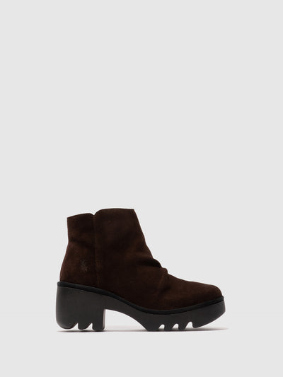 Zip Up Ankle Boots TULP592FLY EXPRESSO