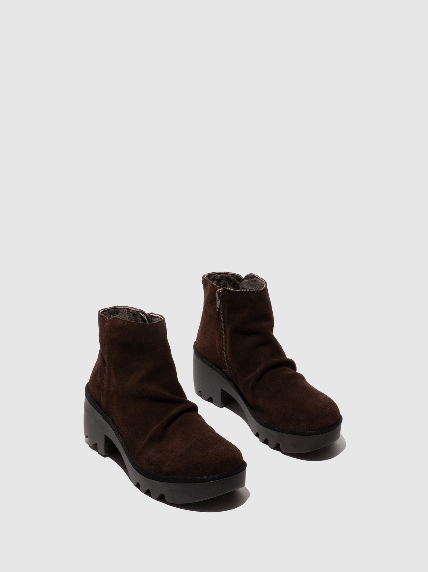 Zip Up Ankle Boots TULP592FLY EXPRESSO