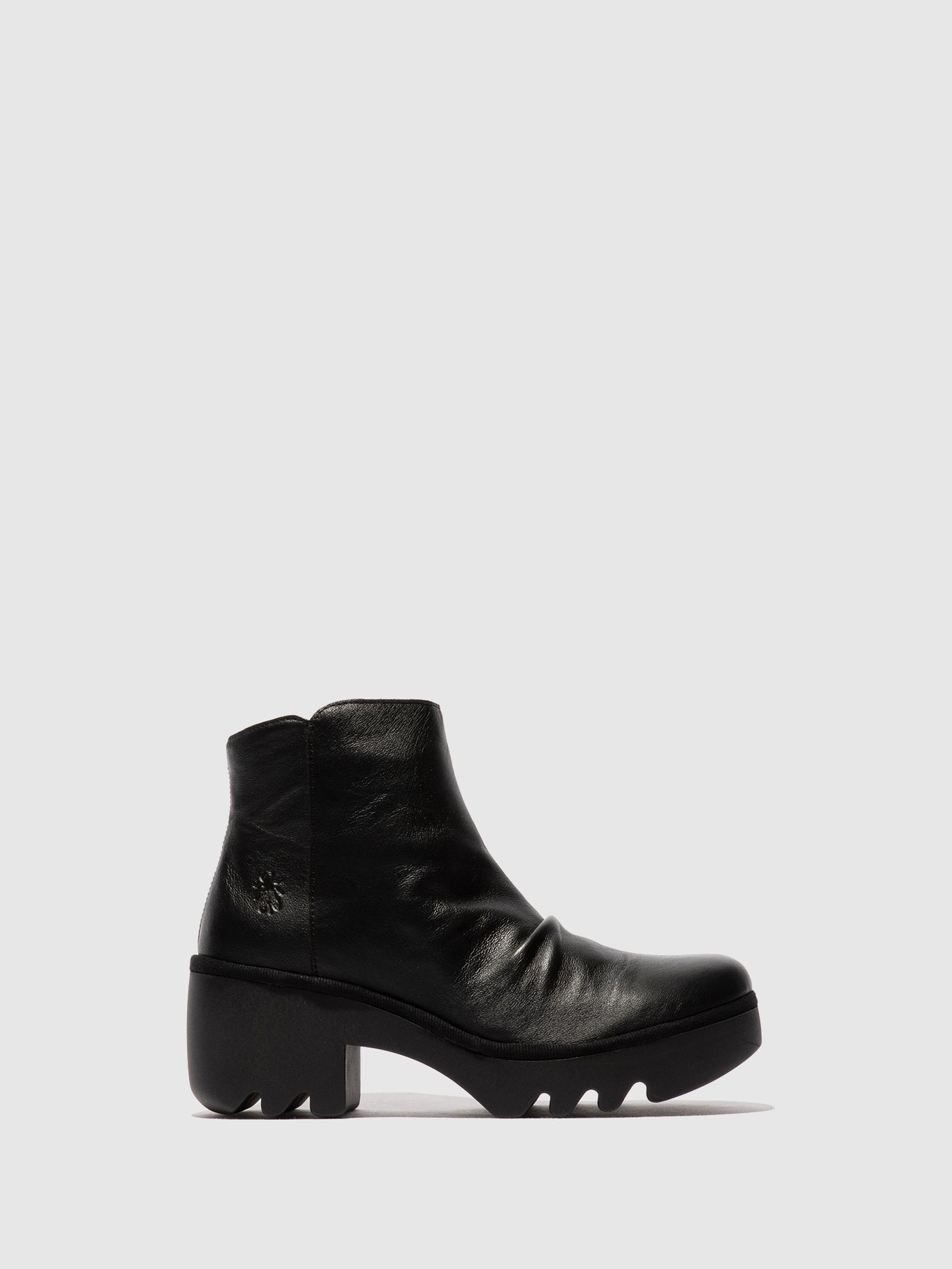 Zip Up Ankle Boots TULP592FLY DUBLIN BLACK