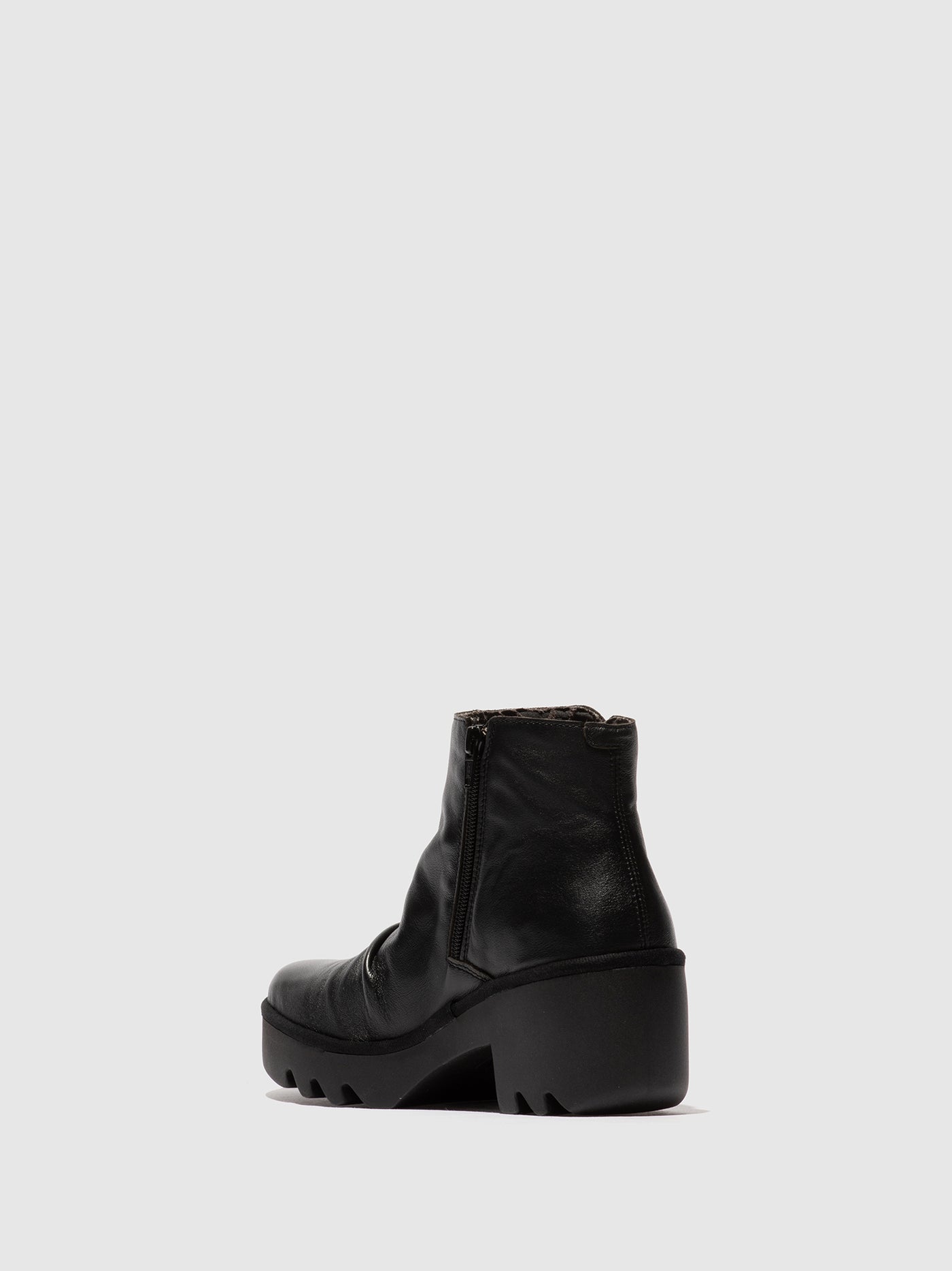 Zip Up Ankle Boots TULP592FLY DUBLIN BLACK