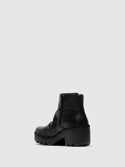 Zip Up Ankle Boots TULP592FLY DUBLIN BLACK