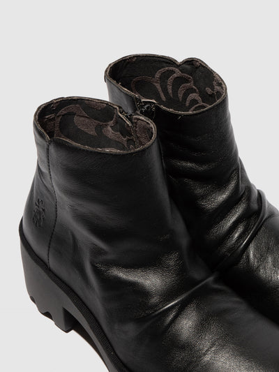 Zip Up Ankle Boots TULP592FLY DUBLIN BLACK