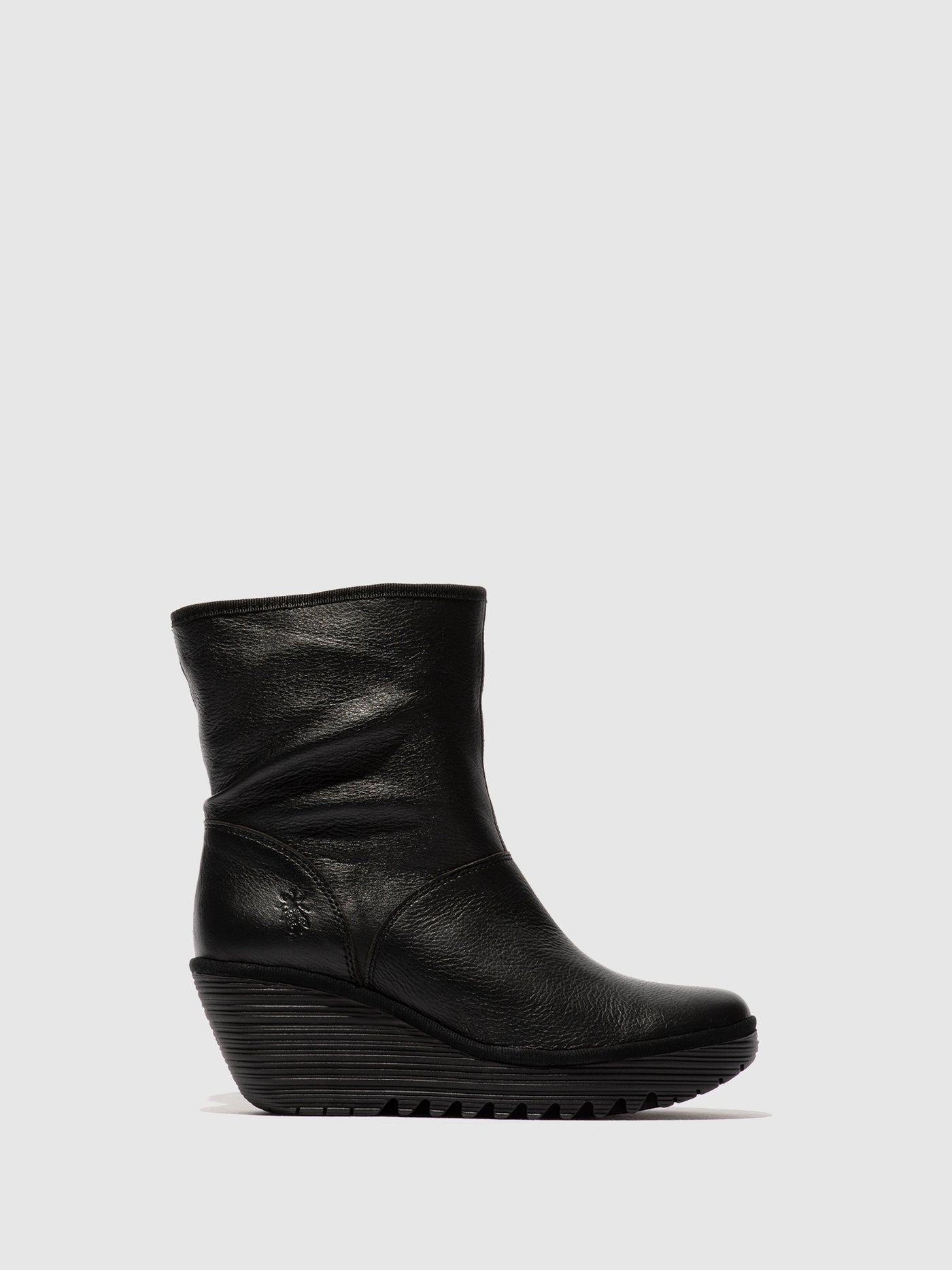 Zip Up Ankle Boots YAXO594FLY DUBLIN BLACK