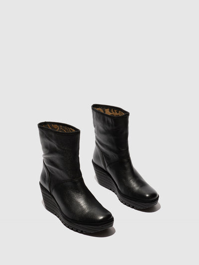 Zip Up Ankle Boots YAXO594FLY DUBLIN BLACK