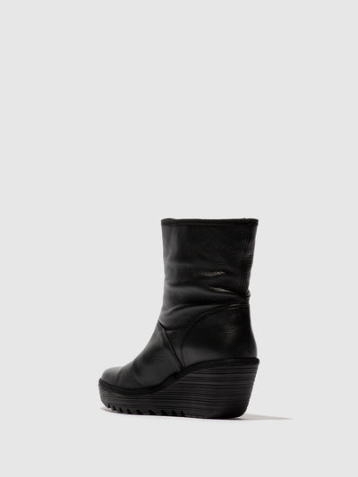 Zip Up Ankle Boots YAXO594FLY DUBLIN BLACK
