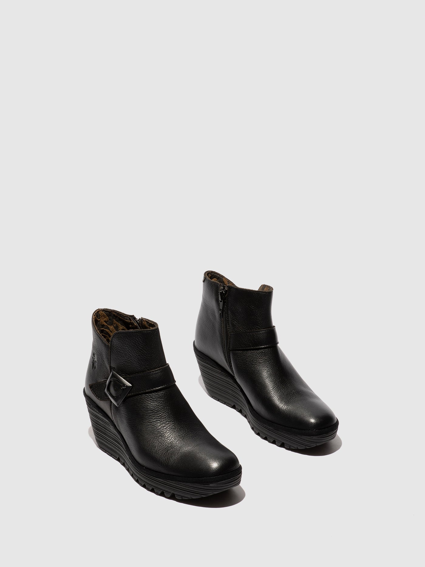 Buckle Ankle Boots YORT597FLY DUBLIN BLACK