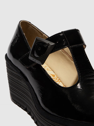 Buckle Shoes YALD598FLY NAPPALAK BLACK