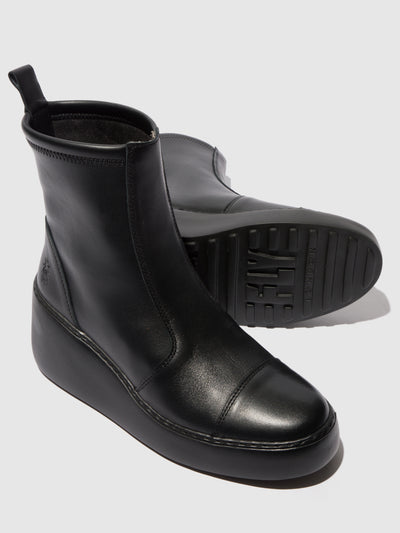 Zip Up Ankle Boots DAIK644FLY BLACK