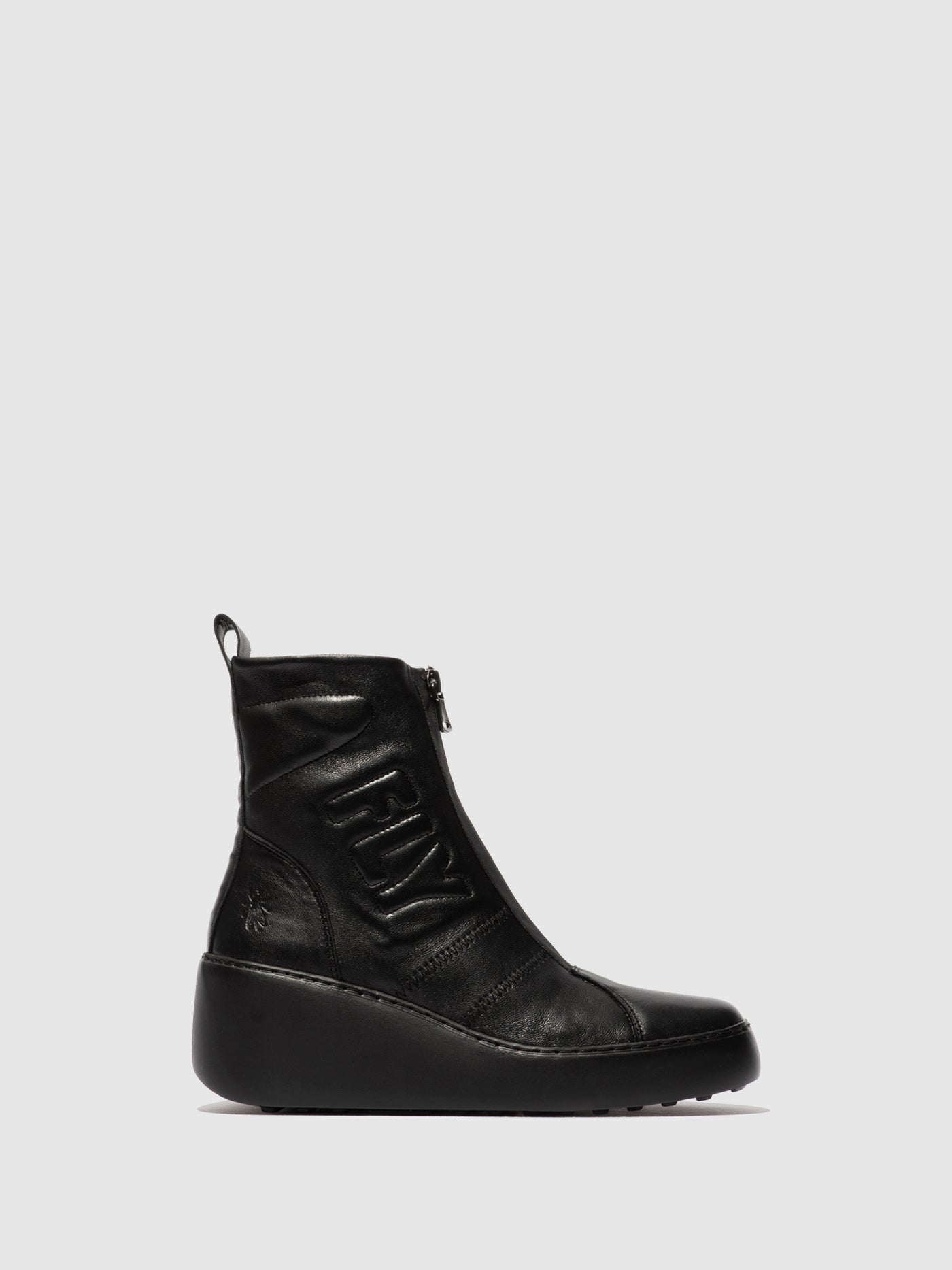 Zip Up Ankle Boots DRIM646FLY BLACK