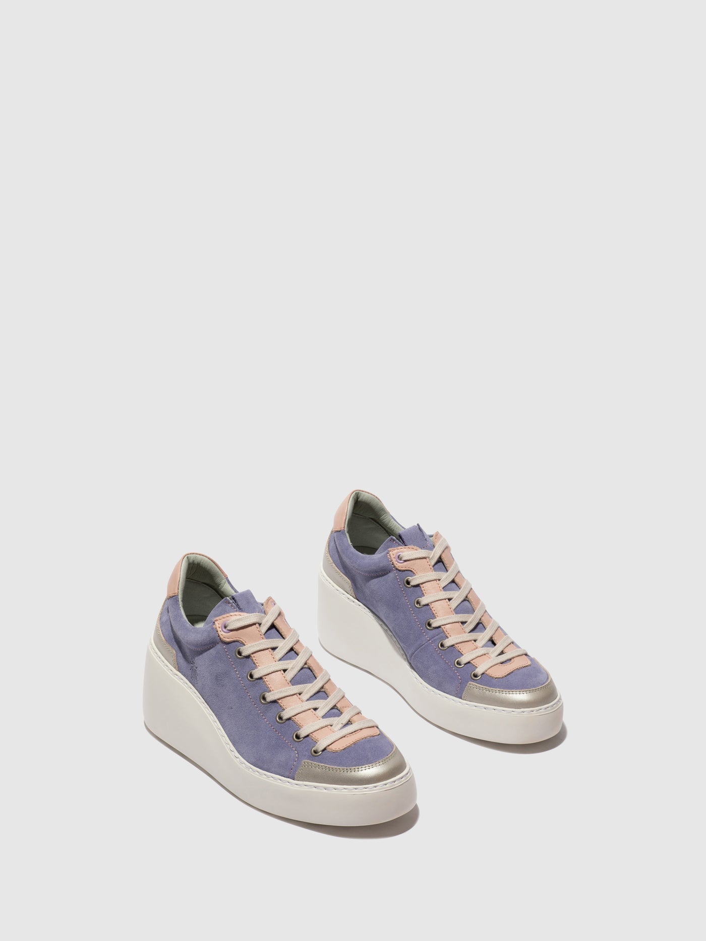 Lace-up Trainers DUFY671FLY SILVER/PALE PINK/VIOLET