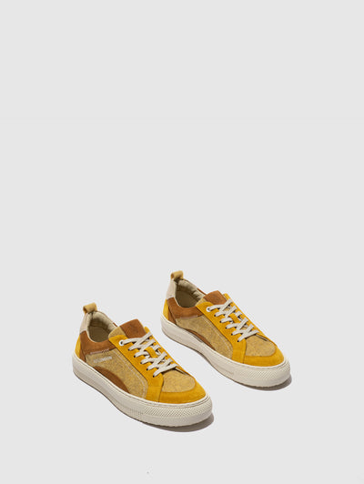 Low-Top Trainers TAIK687FLY PALE YELLOW/YELLOW/CAMEL/OFFWHITE