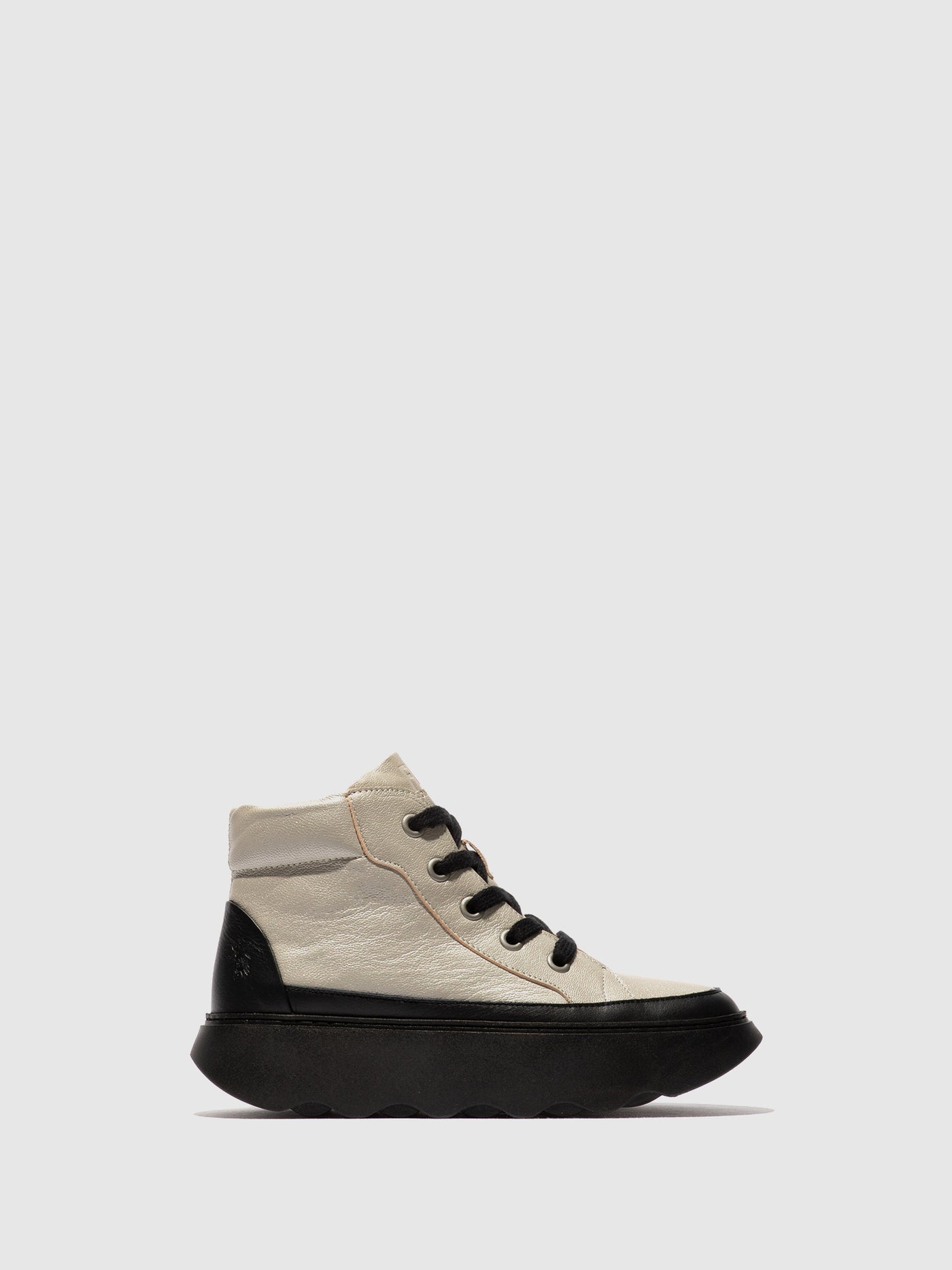 Lace-up Ankle Boots FECH726FLY SILVER/BLACK