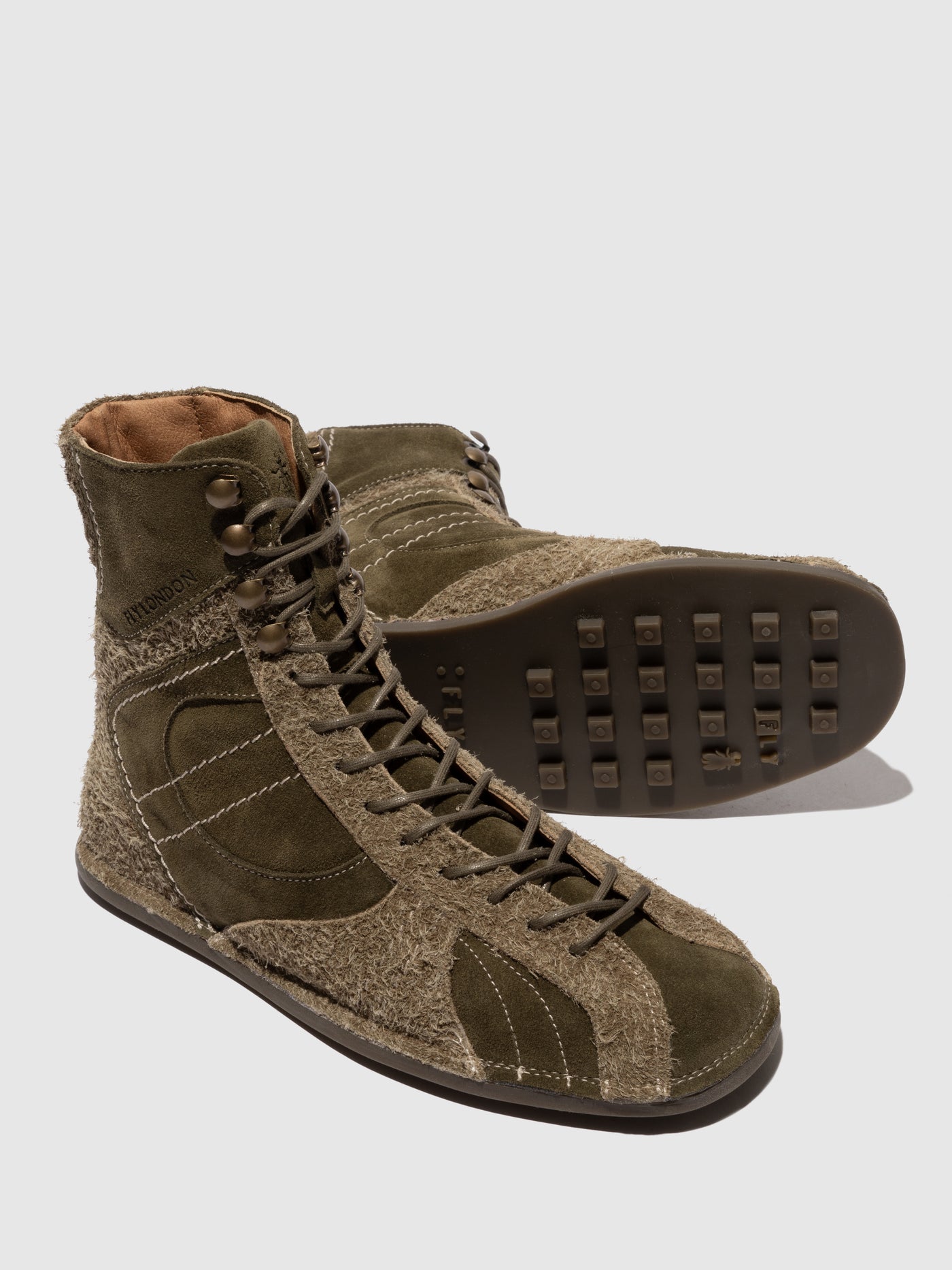 Hi-Top Trainers FARV573FLY KHAKI