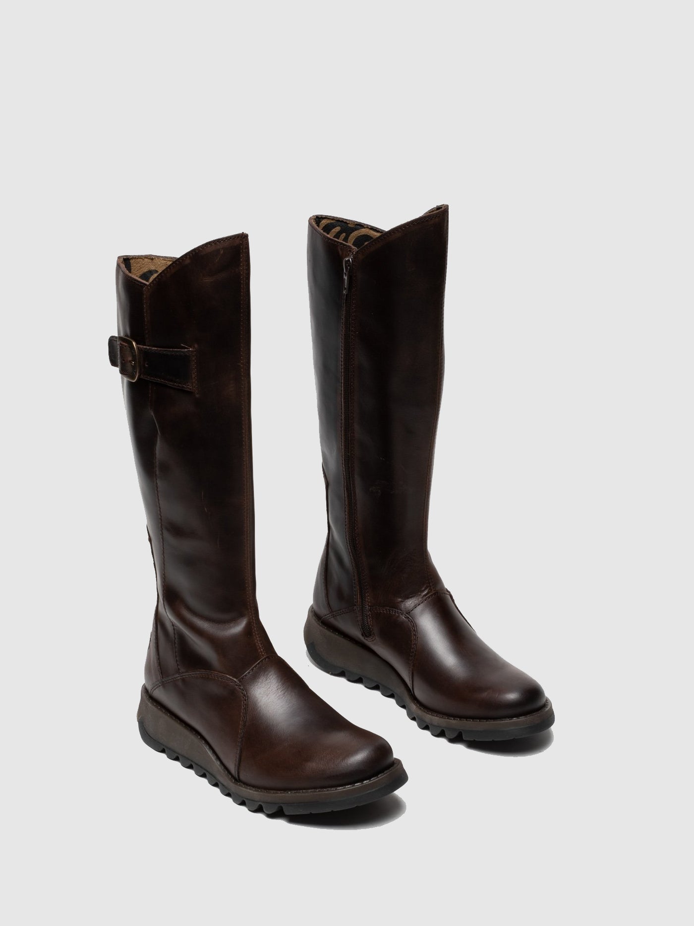Zip Up Boots MOL DK BROWN – Fly London EU - Main Image