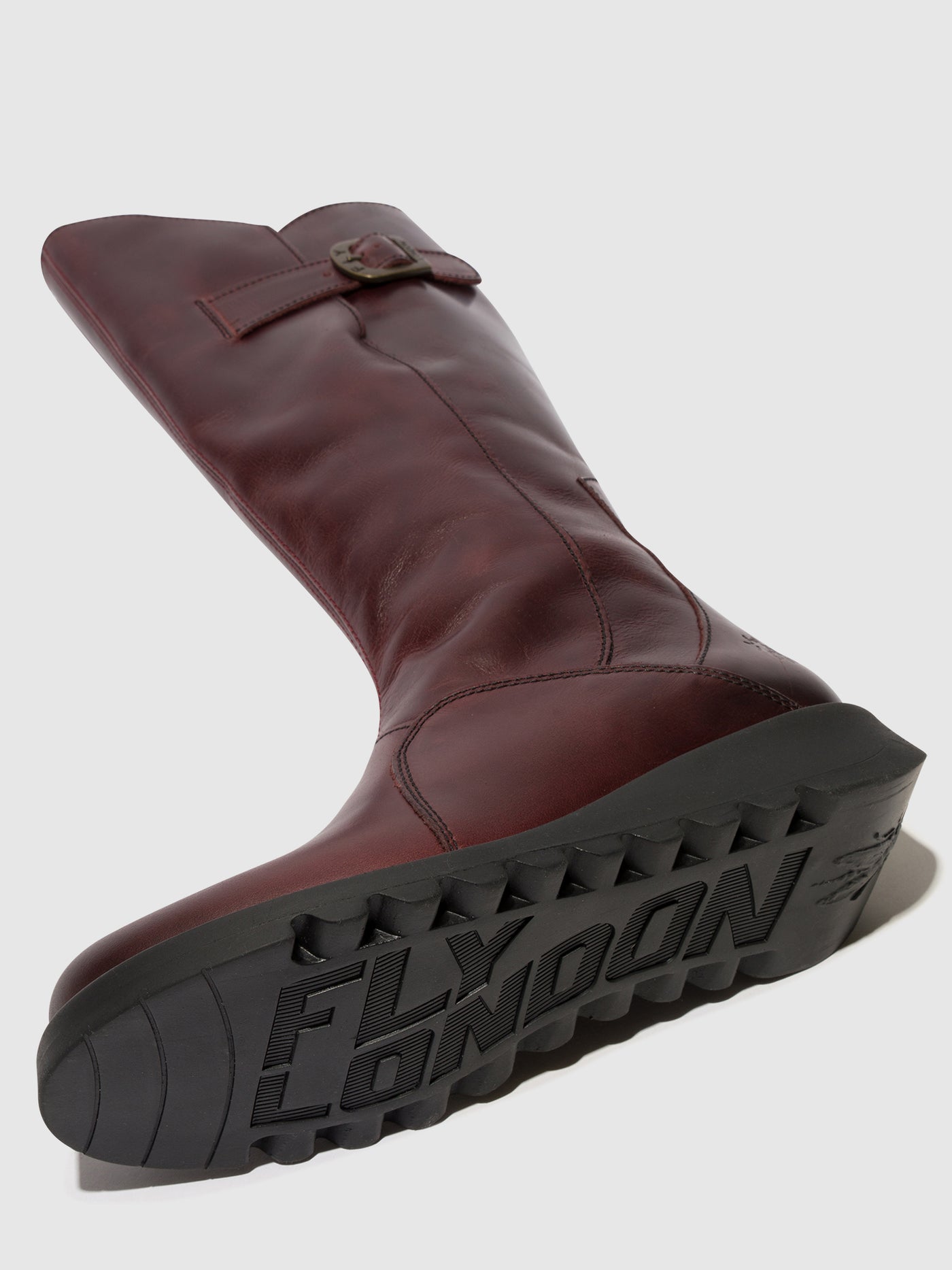 Buckle Boots MOL 2 WINE(BLACK SOLE)