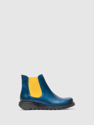 Chelsea Ankle Boots SALV RUG ROYAL BLUE (MUSTARD ELASTIC)