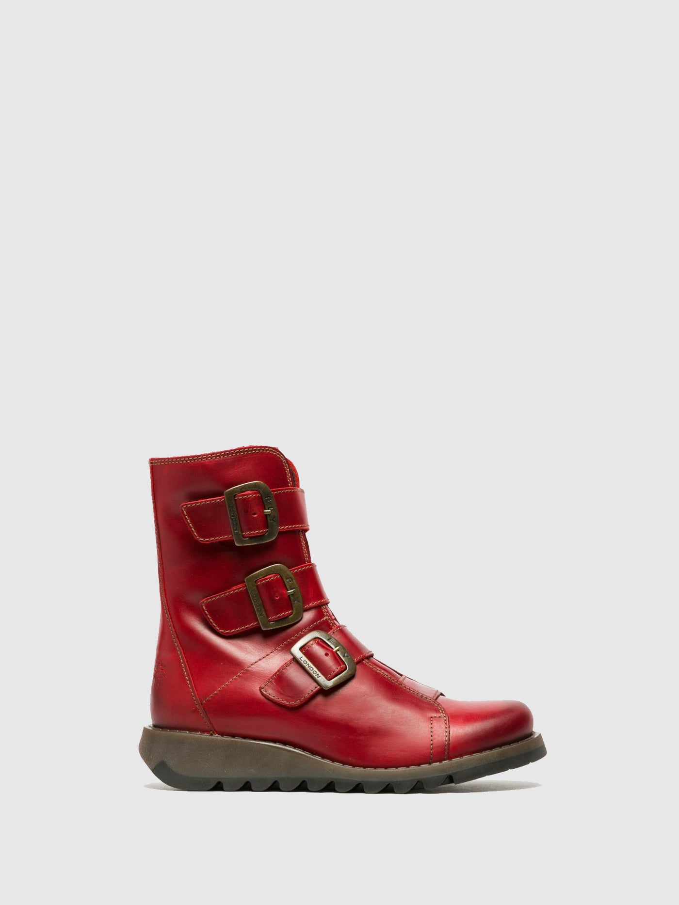 Buckle Ankle Boots SCOP110FLY RED