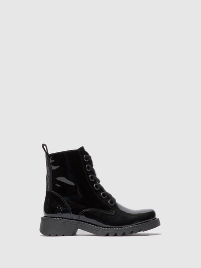 Lace-up Ankle Boots RAGI539FLY ATLANTIS BLACK (BLACK SOLE)