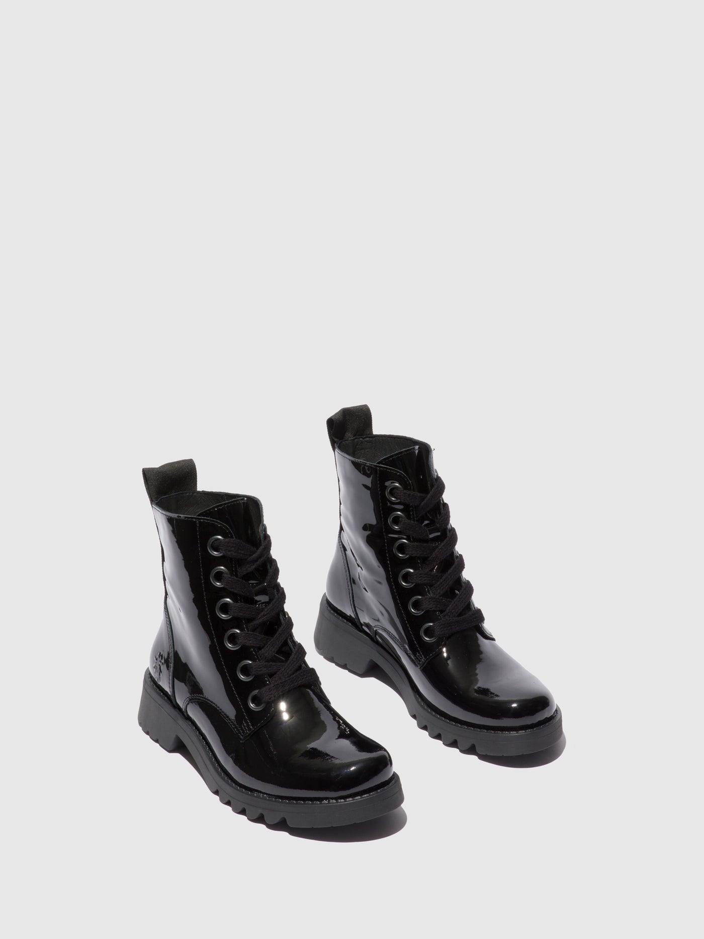Lace-up Ankle Boots RAGI539FLY ATLANTIS BLACK (BLACK SOLE)