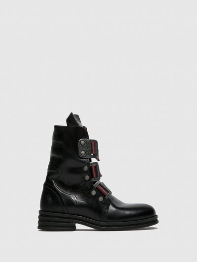 Buckle Ankle Boots KIFF682FLY RUG BLACK