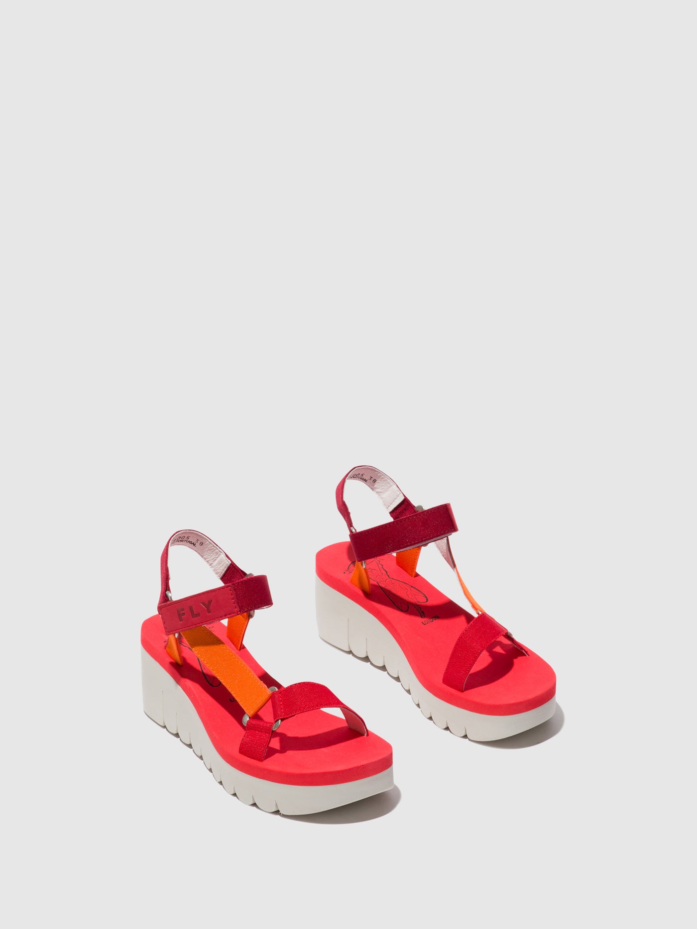 Velcro Sandals YEFA726FLY MULTI (RED)