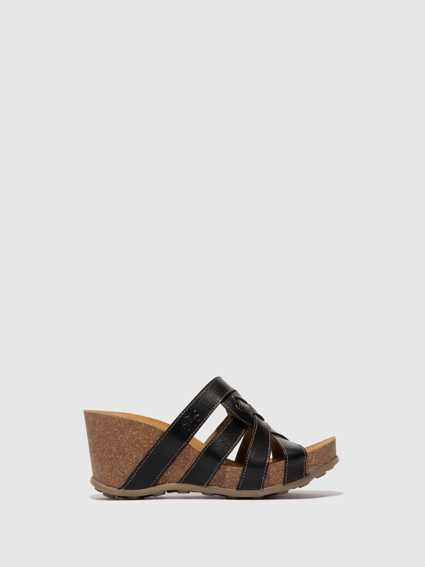 Strappy Mules GILY774FLY MOUSSE BLACK