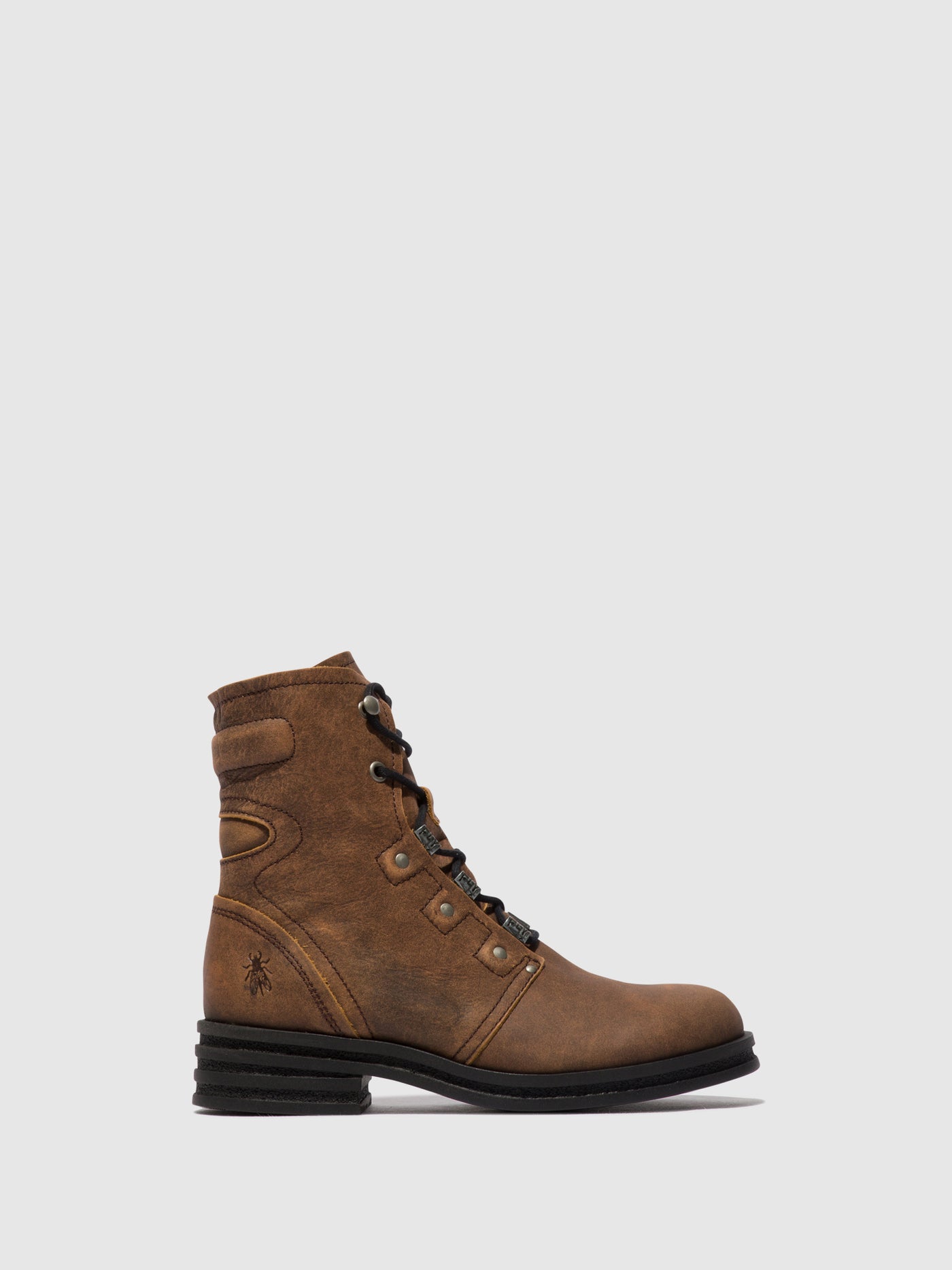 Lace-up Ankle Boots KNOT792FLY BROWN