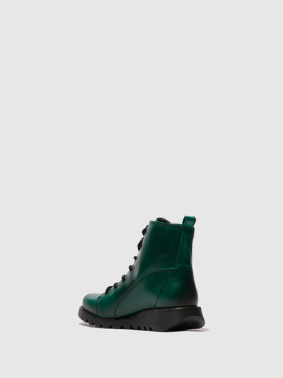 Lace-up Ankle Boots SORE813FLY SHAMROCK GREEN (BLACK SOLE)
