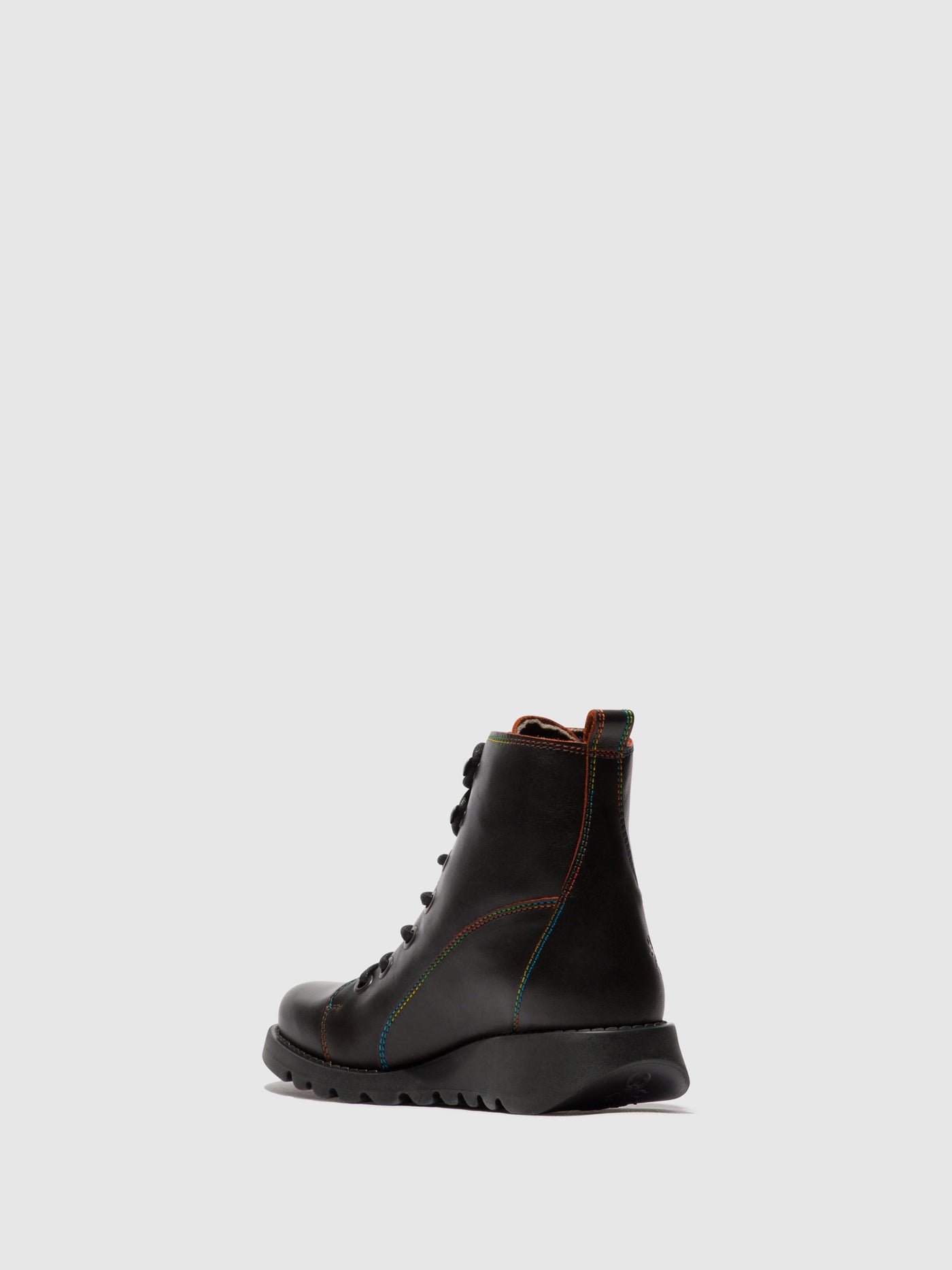 Lace-up Ankle Boots SORE813FLY BLACK/RED(RAINBOW ST.)