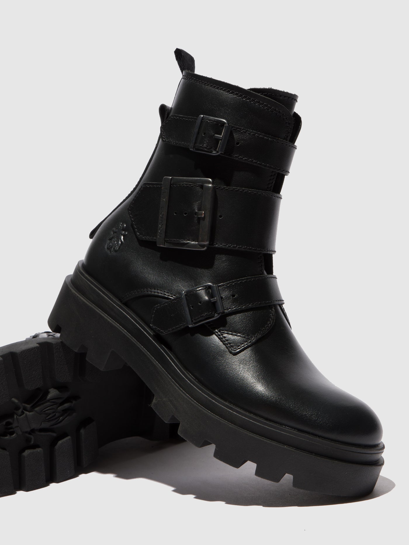 Buckle Ankle Boots JEDA817FLY NAPPA BLACK