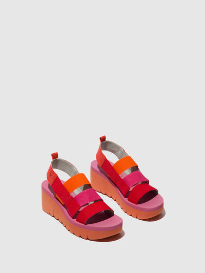 Strappy Sandals YERE847FLY RED/ORANGE (ROSE)