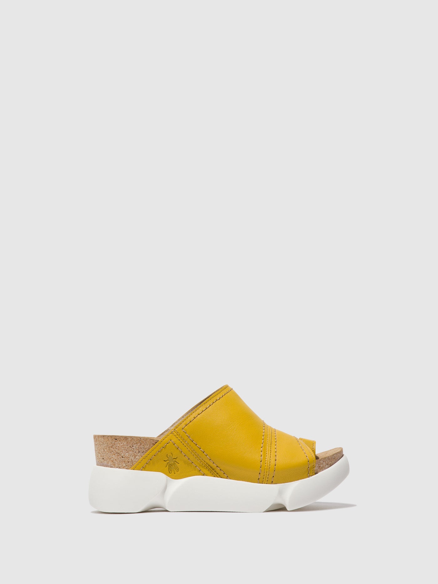 Open Toe Mules SIVE866FLY BRIGHT YELLOW