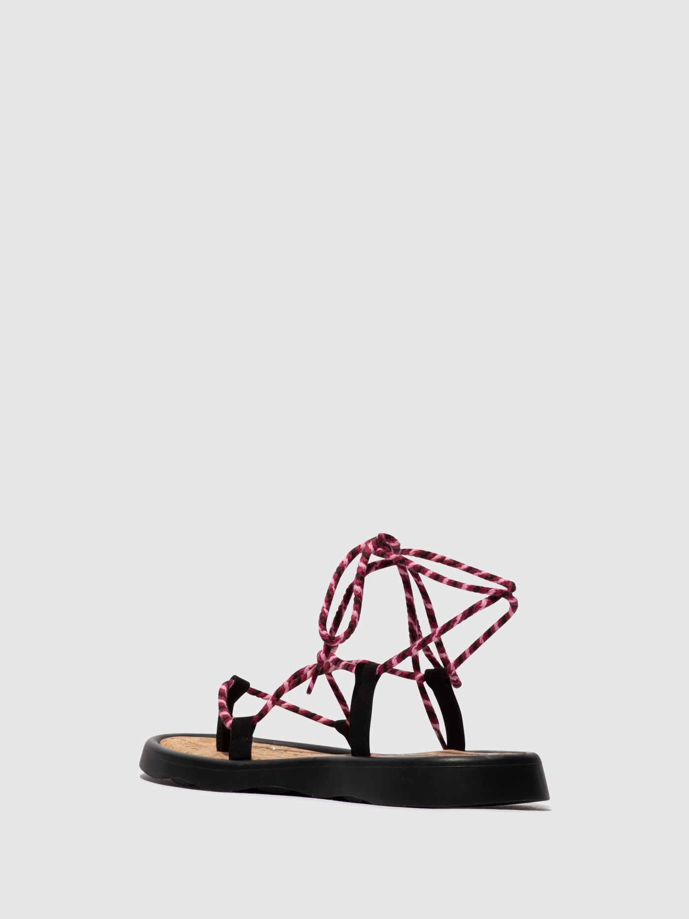 Lace-up Sandals TACE874FLY BLACK(PURPLE)