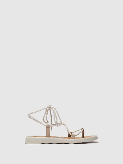 Lace-up Sandals TACE874FLY CONCRETE(OFFWHITE)