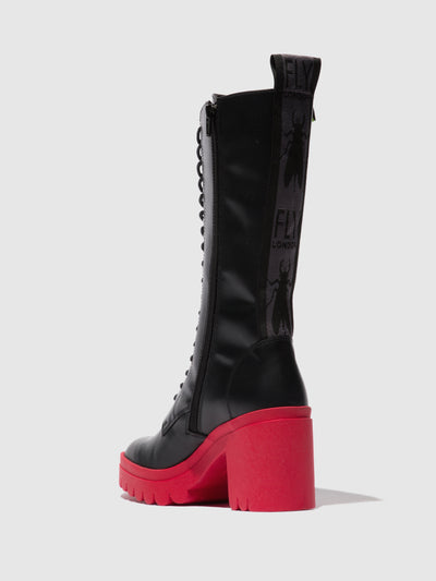 Lace-up Boots TALY884FLY TUNDER BLACK (RED SOLE)