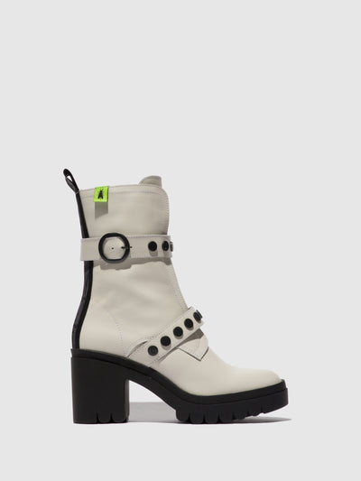 Zip Up Ankle Boots TAMA888FLY NAUSICA OFFWHITE