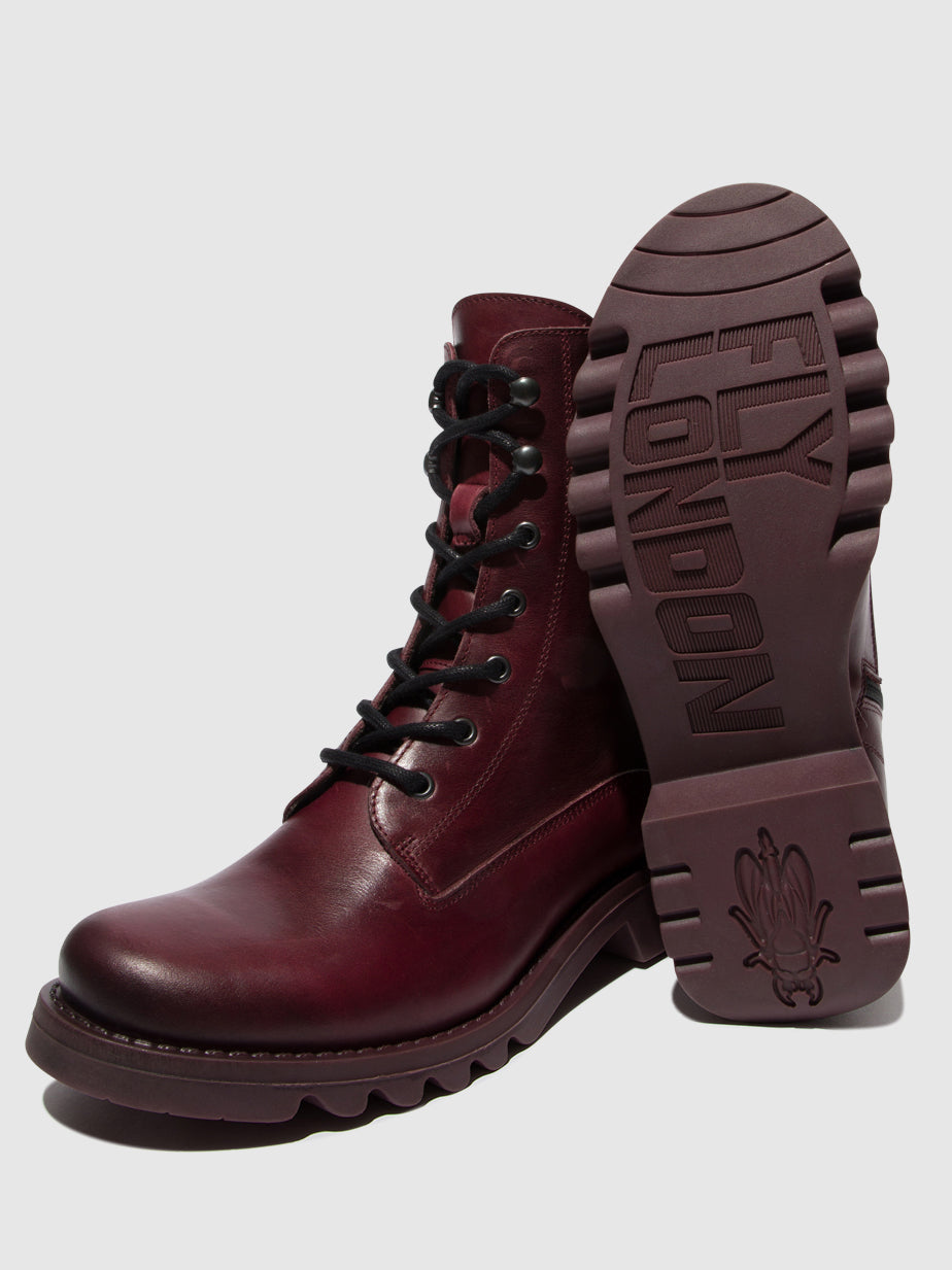 Lace-up Ankle Boots REID893FLY PURPLE (PURPLE SOLE)