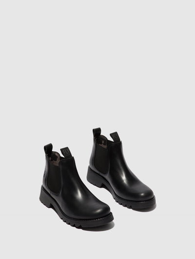 Chelsea Ankle Boots RIKA894FLY BLACK (ALL BLACK)