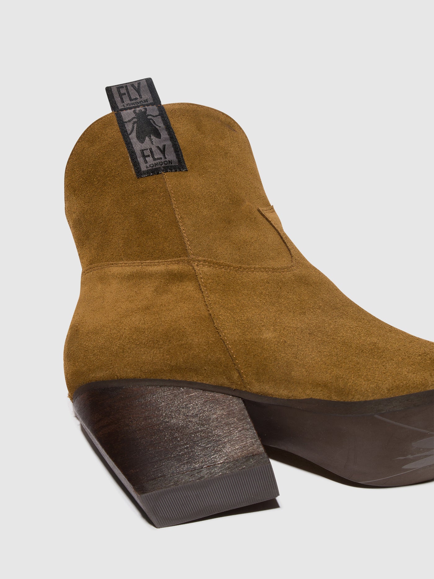 Zip Up Ankle Boots TABB905FLY CAMEL