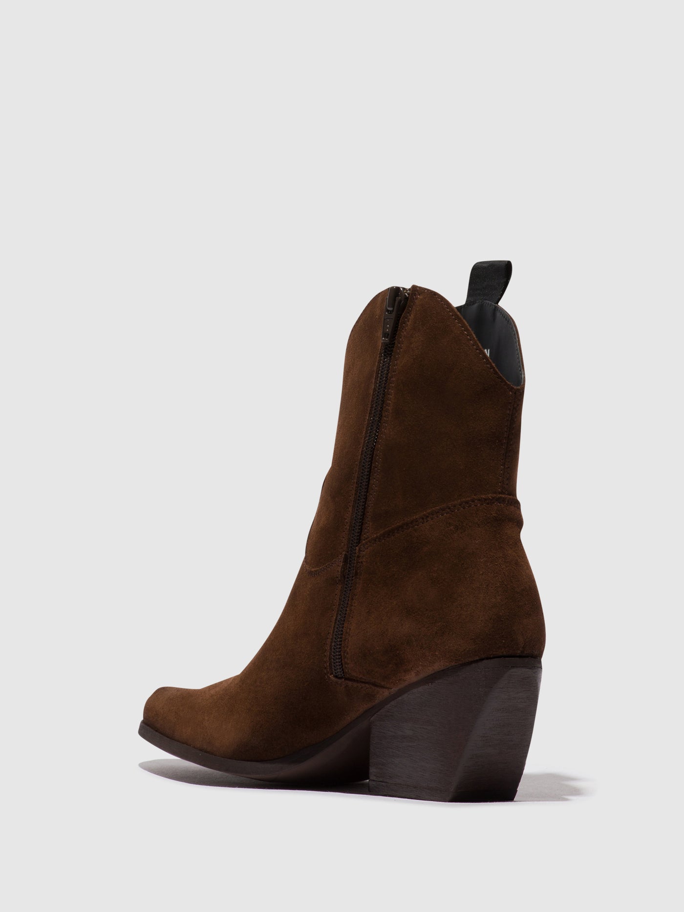 Zip Up Ankle Boots TABB905FLY CHOCOLATE