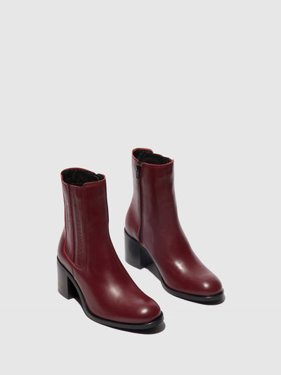 Zip Up Ankle Boots AMEL913FLY WINE