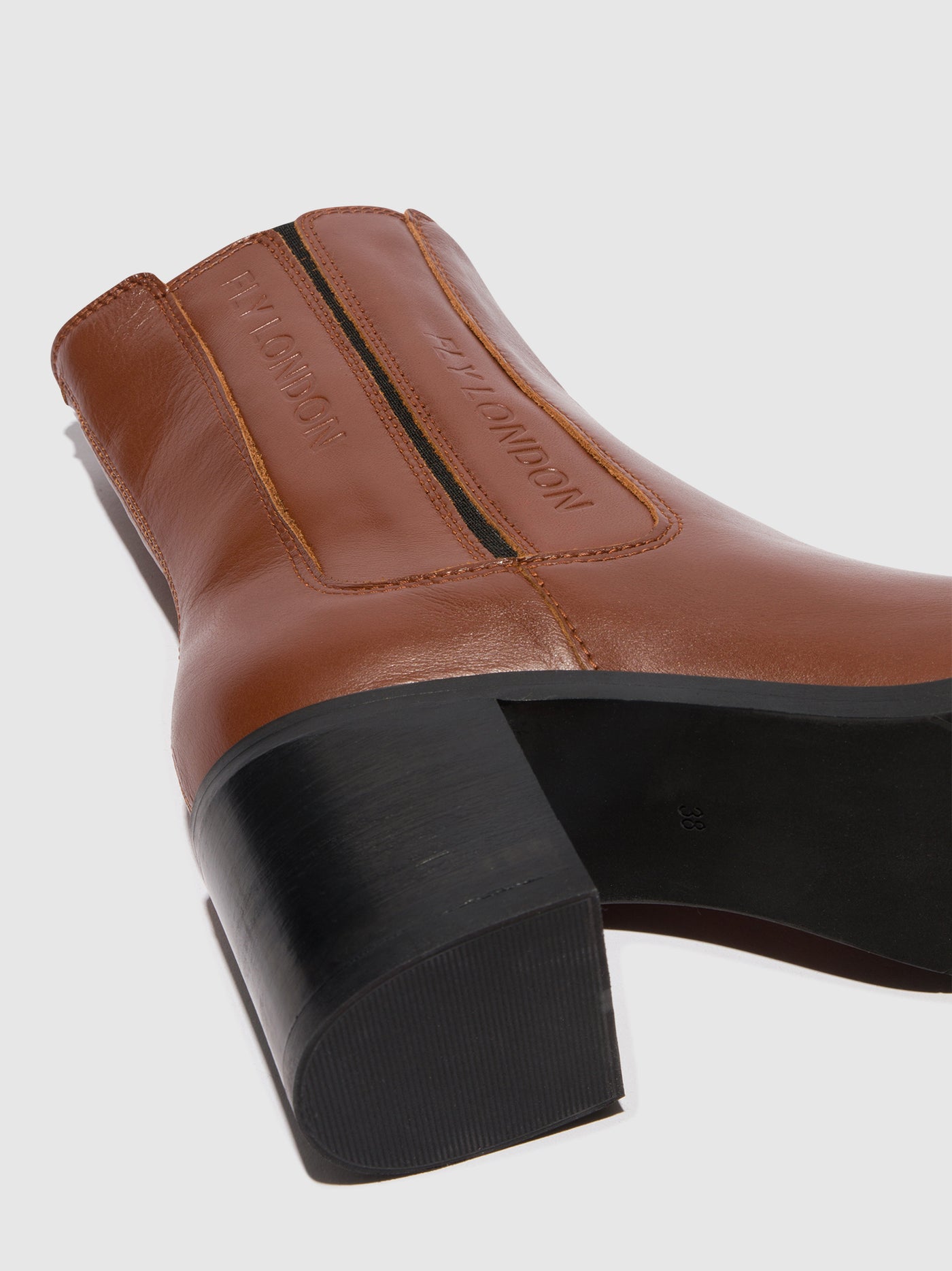 Zip Up Ankle Boots AMEL913FLY COGNAC