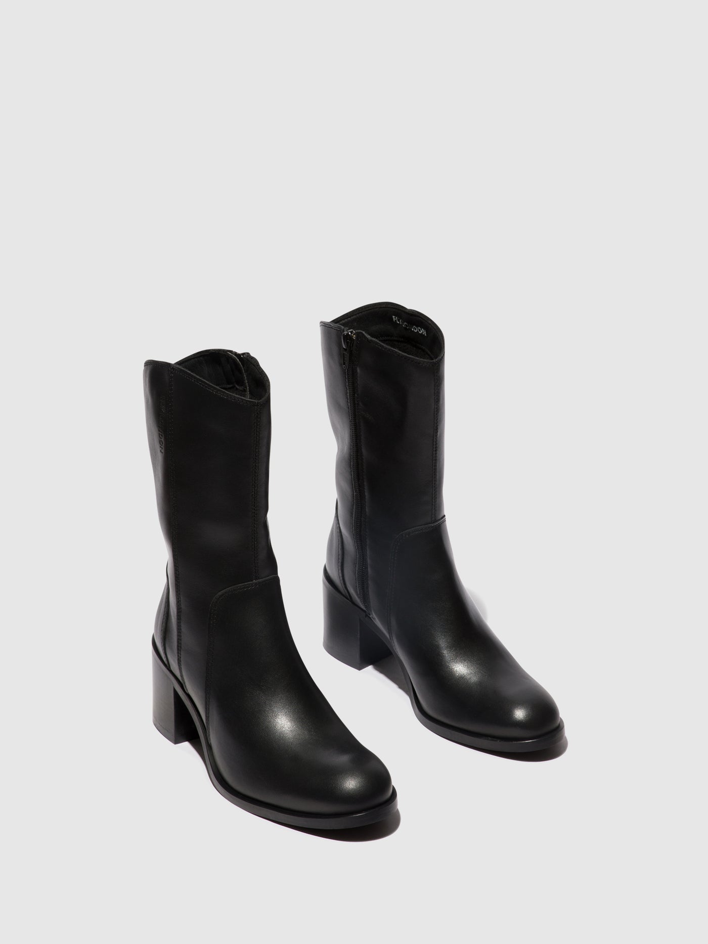 Zip Up Ankle Boots ASTA914FLY BLACK