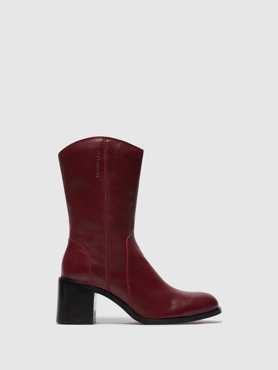 Zip Up Ankle Boots ASTA914FLY WINE