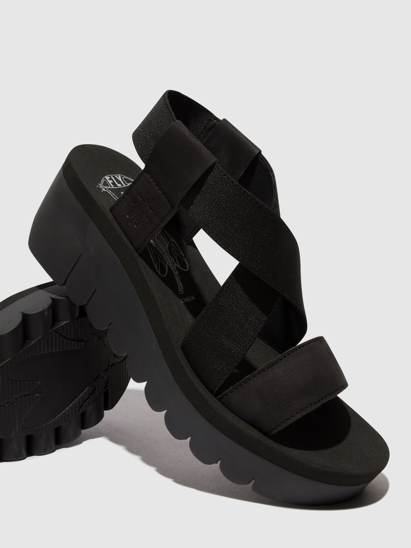 Sling-Back Sandals YABI922FLY BLACK