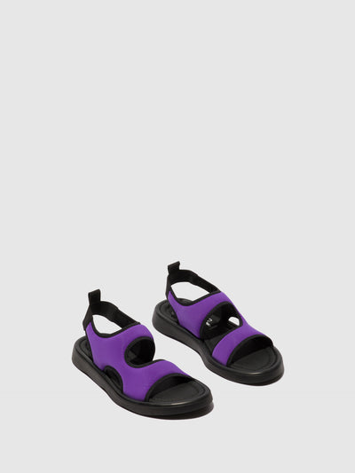 Sling-Back Sandals TREQ930FLY VIOLA/BLACK