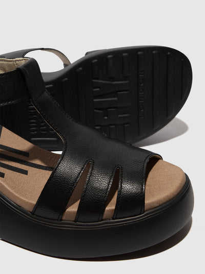 T-Strap Sandals DUMA955FLY BLACK