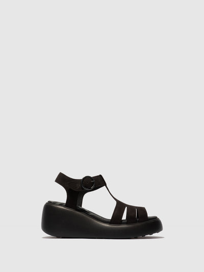 T-Strap Sandals DUMA955FLY CUPIDO BLACK