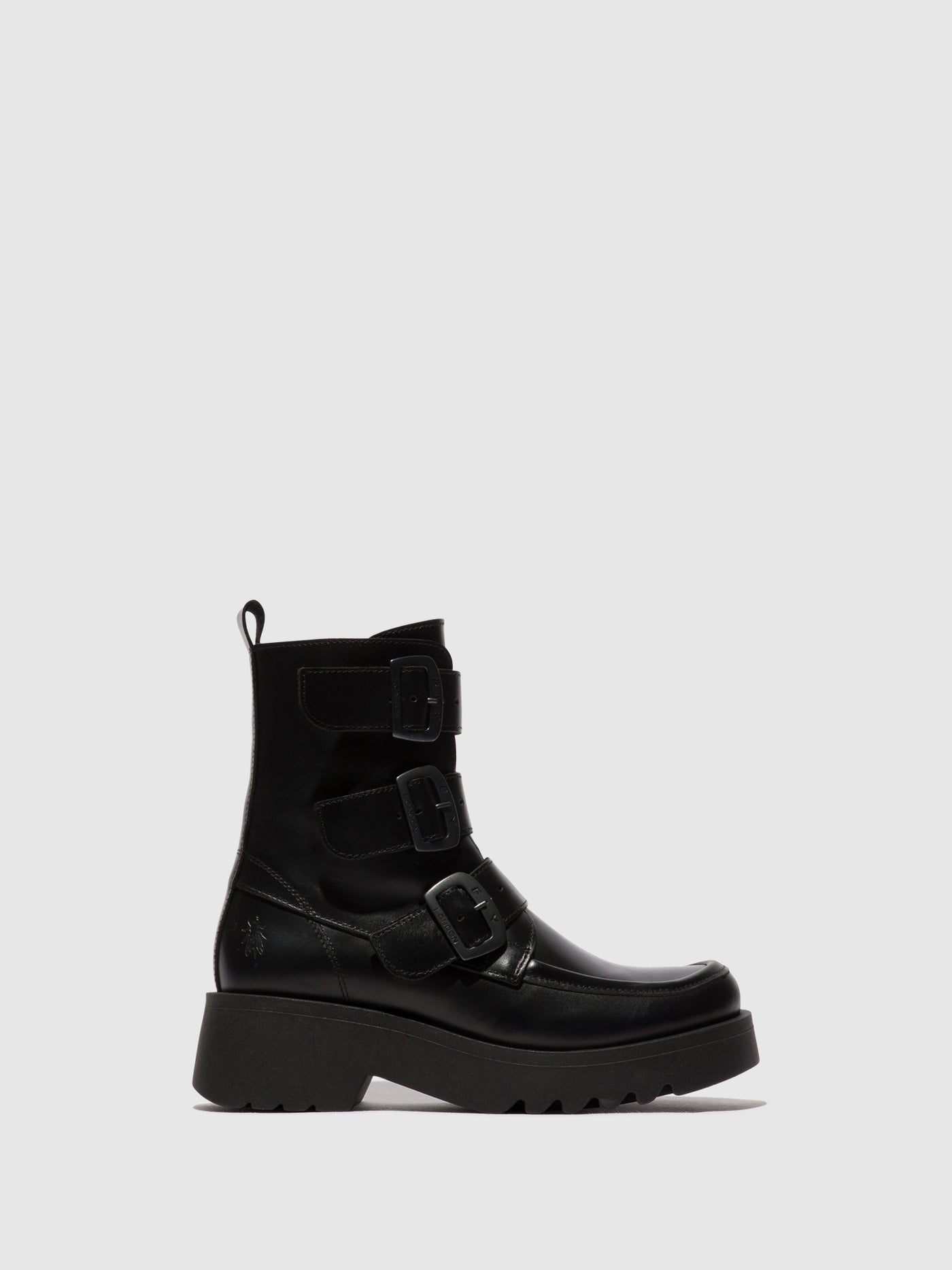 Buckle Ankle Boots MOCK972FLY BLACK